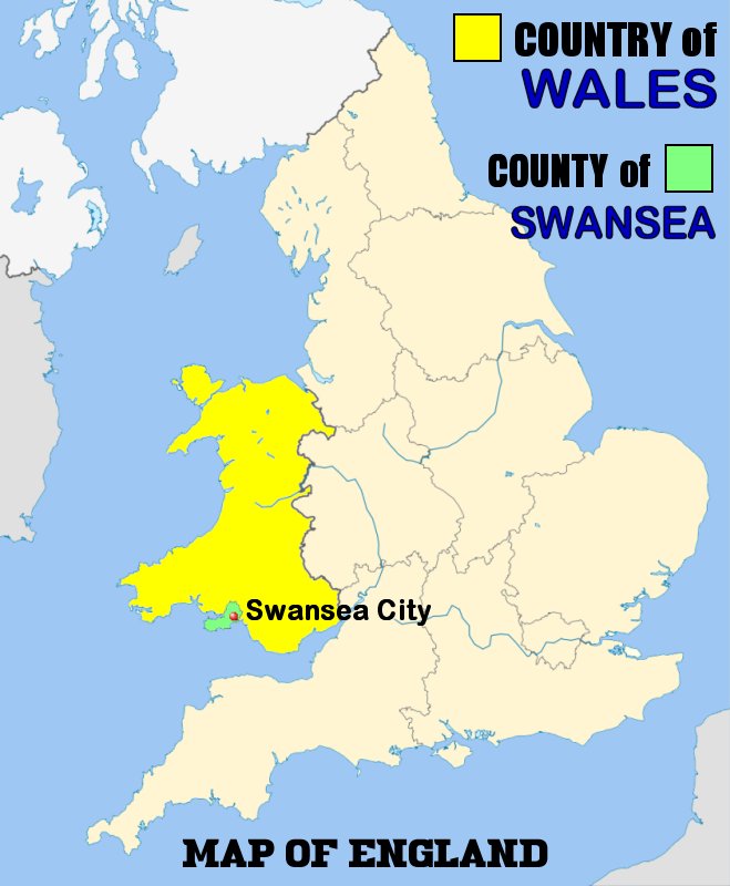 Где находится уэльс. Swansea на карте Великобритании. Страна Уэльс на карте. Уэльс на карте Европы.